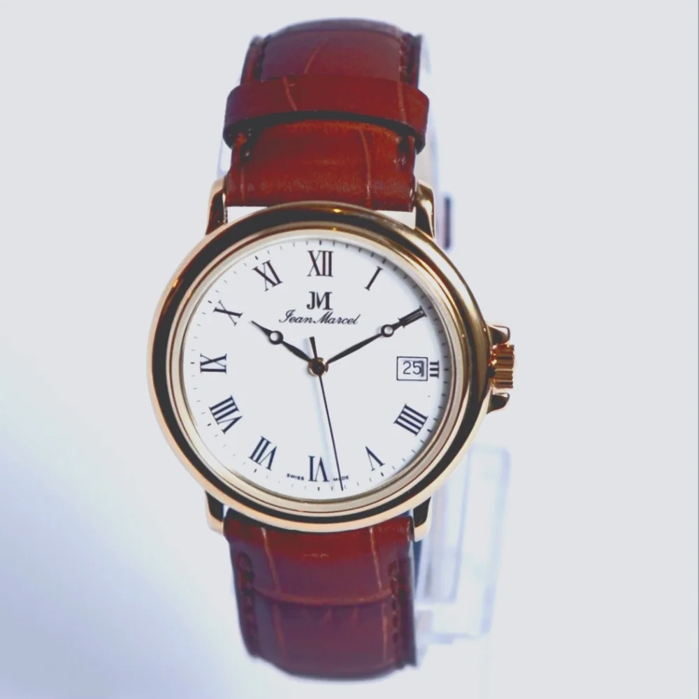 Jean Marcel Swiss Made Brown Leather Watch 120.035.26